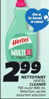 IGA HERTEL CLEANER offer