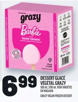 Metro DESSERT GLACÉ VÉGÉTAL GRAZY | GRAZY VEGAN FROZEN DESSERT offer