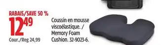 Canadian Tire Memory Foam Cushion offer