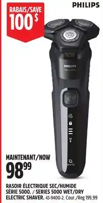 Canadian Tire PHILIPS SERIES 5000 WET/DRY ELECTRIC SHAVER offer