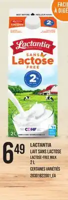 Provigo LACTANTIA LAIT SANS LACTOSE, 2 L offer
