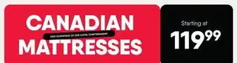 Meubles RD CANADIAN MATTRESSES offer
