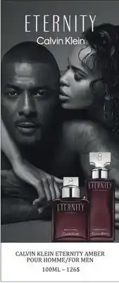 Jean Coutu CALVIN KLEIN ETERNITY AMBER POUR HOMME offer