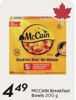 Sobeys McCain breakfast bowls offer