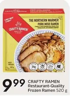 Sobeys Crafty ramen restaurant-quality frozen ramen offer