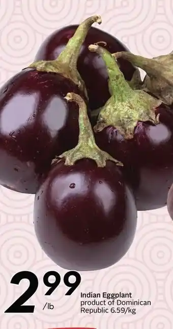 Sobeys Indian eggplant offer