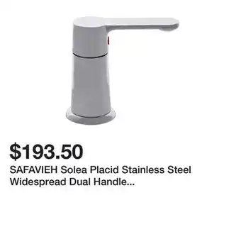 Bed Bath & Beyond SAFAVIEH Solea Placid Stainless Steel Widespread Dual Handle Bathroom Faucet - 14.9 x 5.7 x 10 offer