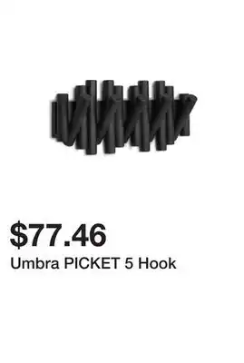 Bed Bath & Beyond Umbra PICKET 5 Hook offer