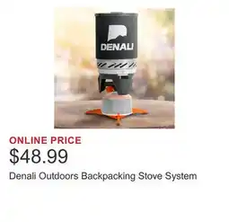 Costco Denali Outdoors Backpacking Stove System offer