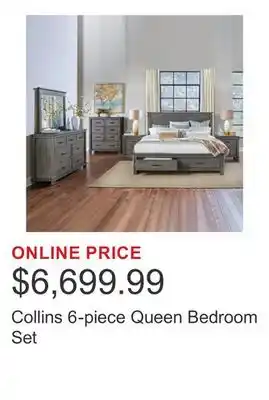 Costco Collins 6-piece Queen Bedroom Set offer