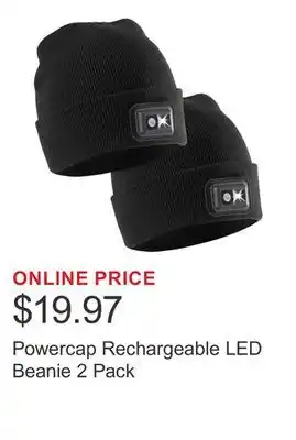 Costco Powercap Rechargeable LED Beanie 2 Pack offer