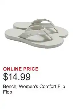 Costco Bench. Women's Comfort Flip Flop offer