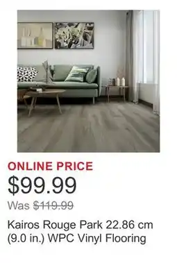 Costco Kairos Rouge Park 22.86 cm (9.0 in.) WPC Vinyl Flooring offer
