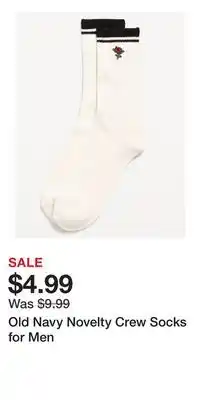 Old Navy Old Navy Novelty Crew Socks for Men offer