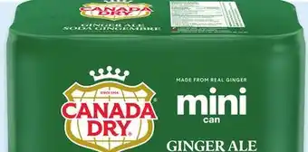 Walmart Canada Dry Ginger Ale Mini Cans offer
