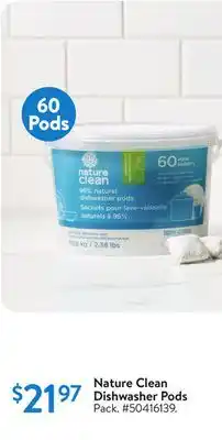 Walmart Nature Clean Dishwasher Pads offer