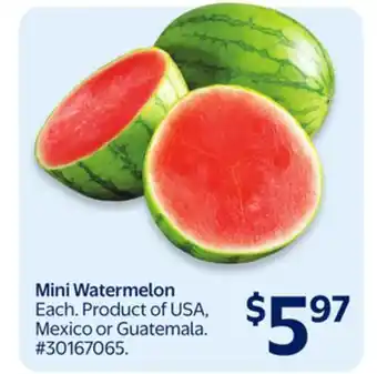 Walmart Mini Watermelon offer