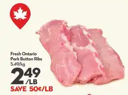 Longo's Fresh Ontario Pork Button Ribs offer
