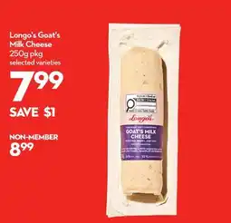 Longo's Goat's Milk Cheese offer