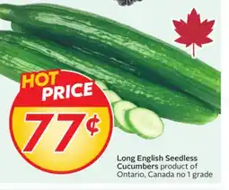 Sobeys Long English Seedless Cucumbers offer