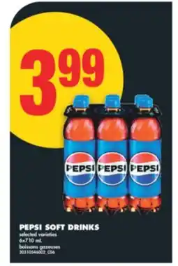 No Frills PEPSI SOFT DRINKS, 6x710 ML offer