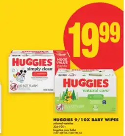 No Frills HUGGIES 9/10X BABY WIPES, 336-704'S offer
