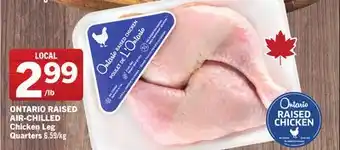 Foodland ONTARIO RAISED AIR-CHILLED Chicken Leg Quarters offer