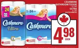 Food Basics CASHMERE BATHROOM TISSUE OR ULTRA offer