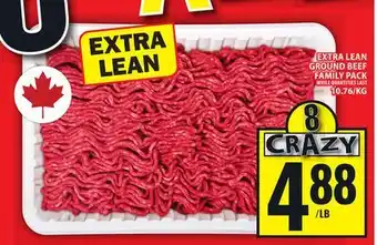 Food Basics EXTRA LEAN GROUND BEEF FAMILY PACK offer