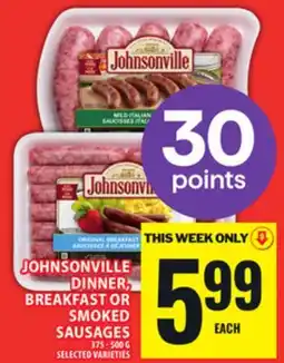 Food Basics JOHNSONVILLE DINNER, BREAKFAST OR SMOKED SAUSAGES offer