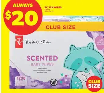 Real Canadian Superstore PC 12X WIPES, 1200' S offer