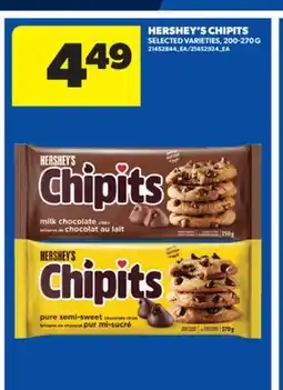 Real Canadian Superstore HERSHEY'S CHIPITS, 200-270 G offer