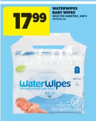 Real Canadian Superstore WATERWIPES BABY WIPES, 240' S offer