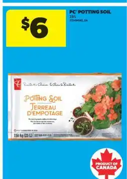 Real Canadian Superstore PC POTTING SOIL, 25 L offer