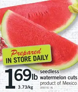 Fortinos SEEDLESS WATERMELON CUTS offer