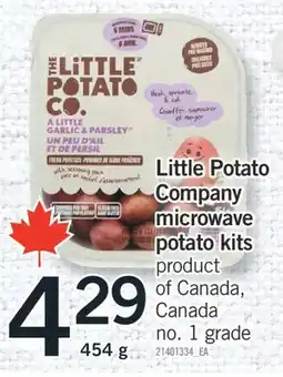 Fortinos LITTLE POTATO COMPANY MICROWAVE POTATO KITS, 454 G offer