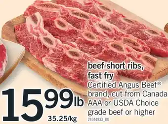 Fortinos BEEF SHORT RIBS, FAST FRY offer