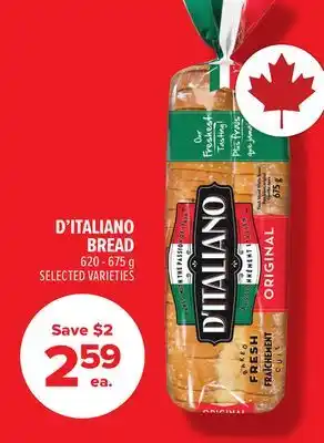 Metro D'ITALIANO BREAD offer
