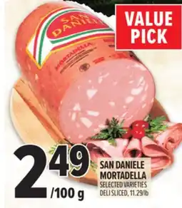 Metro SAN DANIELE MORTADELLA offer