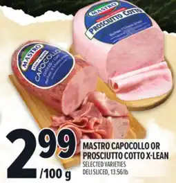 Metro MASTRO CAPOCOLLO OR PROSCIUTTO COTTO X-LEAN offer