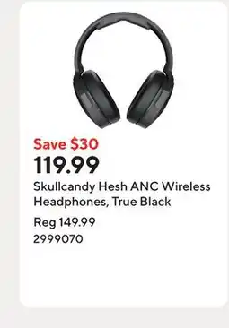 Staples Skullcandy Hesh ANC Wireless Headphones, True Black offer