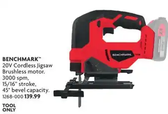 Home Hardware 20V Cordless Jigsaw Brushless Motor offer