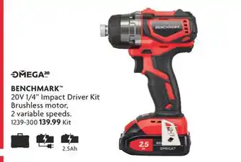 Home Hardware 20V 1/4 Impact Driver Kit offer