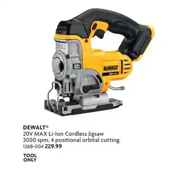 Home Hardware 20V Max Cordless Jigsaw offer