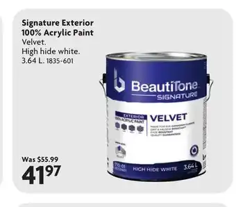 Home Hardware Signature Exterior 100% Acrylic Paint offer