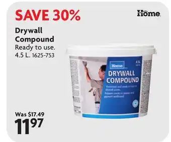 Home Hardware HOME Drywall Compound offer