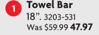 Home Hardware Mikah Towel Bar offer