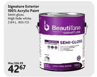 Home Hardware Signature Exterior 100% Acrylic Paint offer