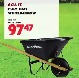 Home Hardware 6 Cu. Ft. Poly Tray Wheelbarrow offer