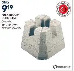 RONA DEK-BLOCK DECK BASE offer